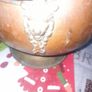 Beautiful Antique Brass, Copper and Porcelain Coal Scuttle Image 6