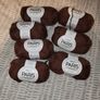 DROPS Paris 7x 50g cotton yarn skeins brown Image 2