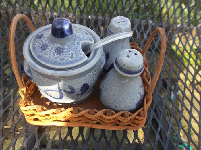 Lovely Vintage Set in Basket
