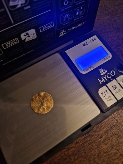 Cheap Hammered Gold Coin! French Charles 7th Demi Ecu, 1422-1461. OFFERS WELCOME.