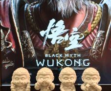 3D Printed Black Myth: Wukong "Four NO" Monkeys