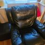 3 seater leather sofa + 1 recliner Image 2