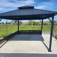 Gazeebo with some storm damage