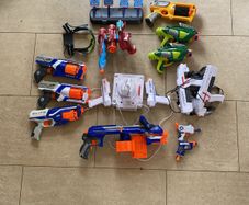 nerf guns and laser x