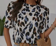 Brand New Elegant Geometric Printed Blouse - Size - XXL - RRP - 15.72