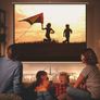 2820 84in (213cm) Manual Projector Screen Home Theater Roller 152x152 cm Image 5