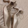 ivory rainbow club wedding heels. Size 6 and 1/2. Image 2