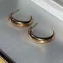 Vintage Hallmarked 9ct Gold 'Demi' Hoops Image 10