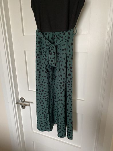 Women's dress just below knee length