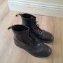 Dr. Martens Black Leather Boots 8 hole 1460 model UK Size 10 Image 4