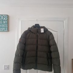 Superdry Army Green Sports Mens Puffer Jacket