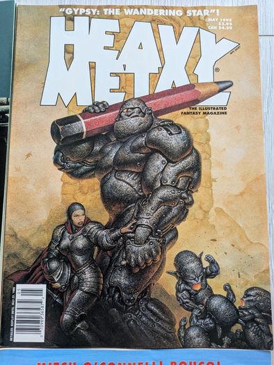Lot of 4 Heavy Metal Magazines Comics 1994/1995