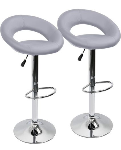 Heart Bar Stools Set of 2, Adjustable Breakfast Kitchen Faux Leather Bar Stools,Modern Dining Crescent Shaped Bar Seats MULTIPLE COLOURS AVAILABLE (FREE POSTAGE)