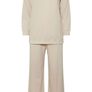 YOURS Curve Ivory White Sweatshirt & Wide Leg Jogger Set Image 5