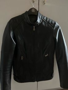 Women's fitted leather Jacket (faux)