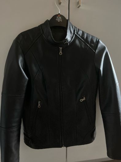 Women's fitted leather Jacket (faux)