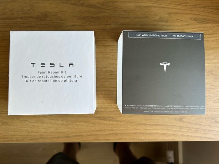 Tesla Paint Repair Kit -PPSW Pearl White