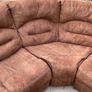 Brown Recliner L corner sofa/couch Image 3