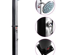 Outdoor Solar Shower with Shower Head and Faucet 35 L
