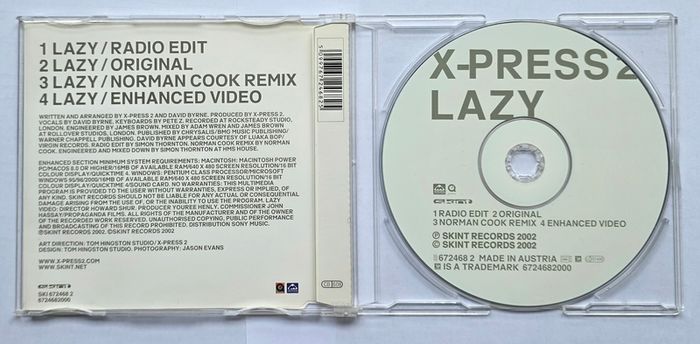 X-Press - Lazy - CD Single
