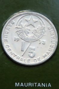 Mauritania 1973 Vintage Coin Stamp cover BUNC