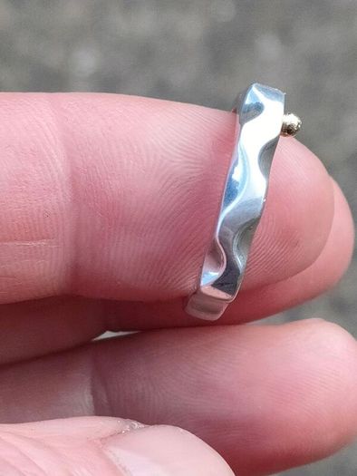 Modernist Serpent Irish Sterling Silver Ring