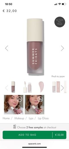 Summer Fridays dream lip oil