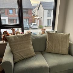 IKEA GRONLID 2-Seater Sofa with Storage Ottoman (Discontinued) - Mint Color