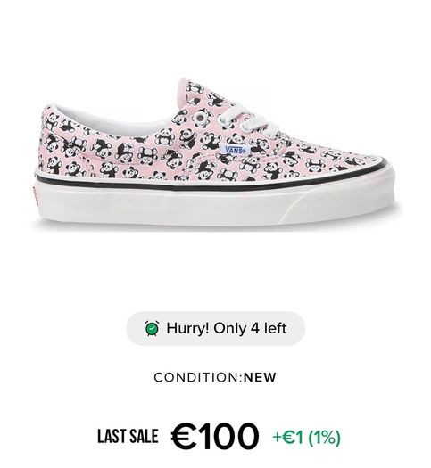 One of a Kind Pink Panda Vans Factory OG