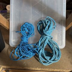 Nylon rope 6 &12 mm about 10 meters long
