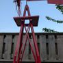 Decorative 250cm Red Windmill with Texas Wind Wheel & Chimes American Farmhouse Style Image 2