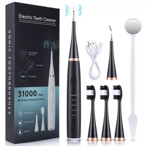 Ultrasonic rechargeable 2-in-1 teeth cleaner