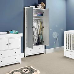 Light grey Aldi 3 piece nursery set