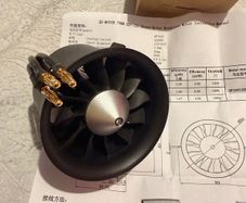 70mm edf motor and 120A esc 6s