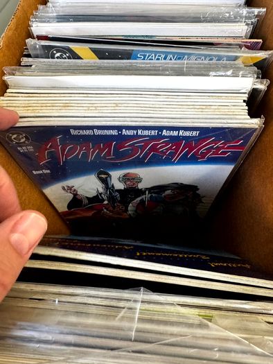 DC Long Comic Box w 250 comics for Sale