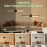 6600mAh Rechargeable Wall Lights, Dimmable Wall Lamp Wireless, 300 Rotation Modern Wall Sconces with Timer Function, USB Wall Mounted Bedside Lights with Remote Control, 2 Packs Image 5