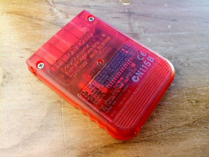Official Sony PS1 Red Memory Card