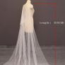 Ivory Wedding Cape with Pearls Image 3
