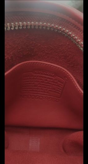 Pristine Vintage Coach Janice Legacy 9950  Red GloveTanned Leather bag / handbag