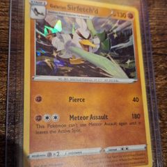 Galarian Sirfetch'd (Darkness Ablaze 98) cracked ice holo pokemon card