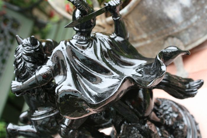 Vintage Heavy Figure Statue Sculpture 32cm