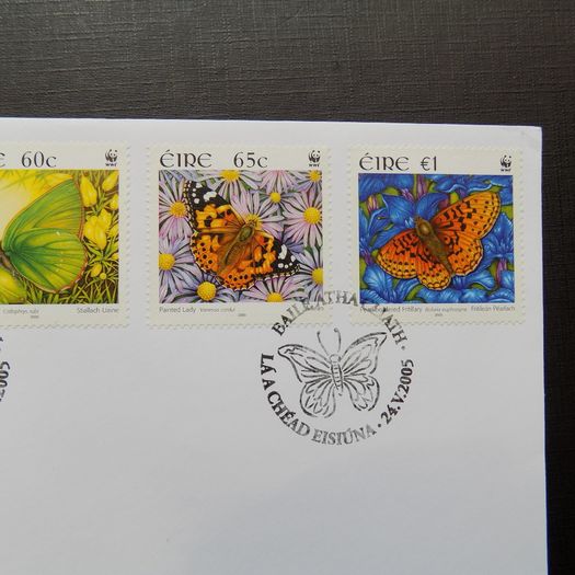 Ireland 2005.Fauna and Flora.Butterflies Commemotative Stamp First Day Cover.FDC.