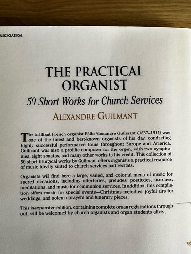 The Practical Organist book