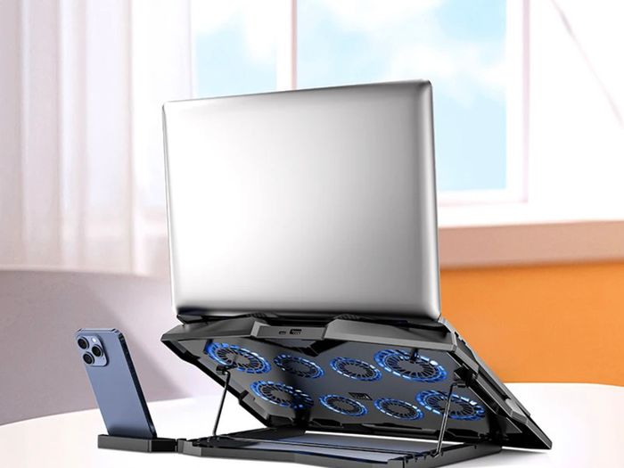Fans Laptop Cooler Fan With Phone Stand