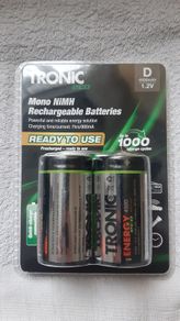 Tronic Rechargeable NiMH batteries D MONO HR20 BA-30 4500mAh