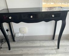 black hall table