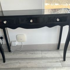 black hall table