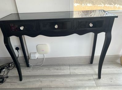 black hall table