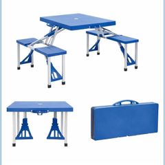 Portable camping table and chairs