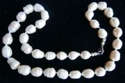 Vintage White Baroque Pearl Necklace